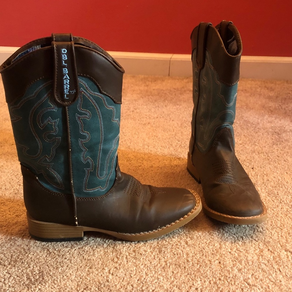 Double Barrel Boys Cowboy Boots